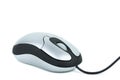 Small silver computer mouse Royalty Free Stock Photo