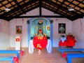 Small and simple Catholic chapel.