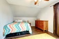 Small simple style upstairs bedroom