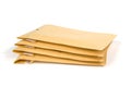 Small size bubble lined shipping or packing envelopes Royalty Free Stock Photo
