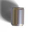 Small size or Mini size soda can with a Metalic texture realistic render 3D