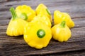 Small size patty pan patisson squash closeup Royalty Free Stock Photo