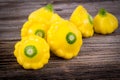 Small size patty pan patisson squash Royalty Free Stock Photo