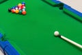 A small snooker toy set Royalty Free Stock Photo