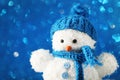 Small snowman toy Royalty Free Stock Photo