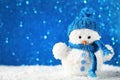 Small snowman toy Royalty Free Stock Photo