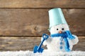 Small snowman toy Royalty Free Stock Photo