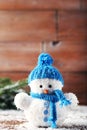 Small snowman toy Royalty Free Stock Photo