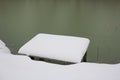 Small snowy pier