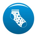 Small sock icon blue