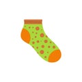 Small sock icon, flat style