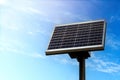 Small Solar Panel against Blue Sky Royalty Free Stock Photo