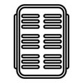 Small solar panel icon outline vector. Regulator sun controller Royalty Free Stock Photo