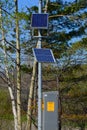 Small solar panels for traffic lights