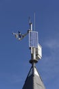 Small solar powered hitech meteo station Royalty Free Stock Photo