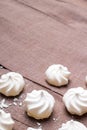 Small spiral meringues - shallow depth of field