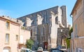 The side wall of medieval Dominican church of Arles, France Royalty Free Stock Photo