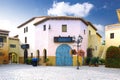 Small square in Calella. Spain.