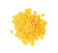 Small Square Pasta, Quadrucci Raw Pasta, Flat Dry Macaroni, Mediterranean Cuisine, Soup Ingredient