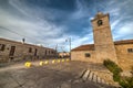 Small square in San Pantaleo Royalty Free Stock Photo