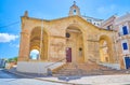 The St Paul`s Shipwreck Church in Bugibba, Malta