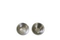 2 small stainless steel cups are medical equipment.