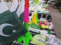 Small stall for celebrating independence day at 14th August