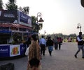 A small stall located inside a park near a city providing a best place for outsiders to spend their holidays Royalty Free Stock Photo