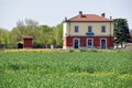 The small station of a Lombard village in the countryside - Ital