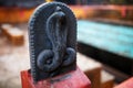 A small statue of the Snake, the temple of the serpent in India Gokarna Royalty Free Stock Photo