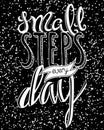 Small steps every day Royalty Free Stock Photo