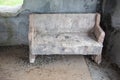 Small stone bench