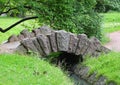 Small stone bridge Royalty Free Stock Photo