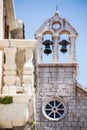 Small stone church in Kastel Stari, Kastela, Croatia