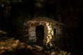 Small stone hut in the middle of a forest Royalty Free Stock Photo