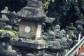 Small Stone Shrine in Garden vintage