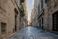 A small stone street in Dubrovnik, Croatia