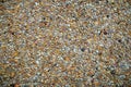 Small stones on concrete wall Royalty Free Stock Photo