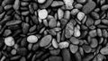 Black Pebble stone background nature beauty. Royalty Free Stock Photo