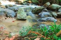 A small stream with long exposure Royalty Free Stock Photo