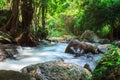 A small stream with long exposure Royalty Free Stock Photo
