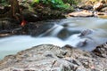 A small stream with long exposure Royalty Free Stock Photo