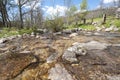 Small stream in Lozoya Valley Royalty Free Stock Photo