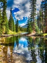 Small Stream in Summit County, Colorado Royalty Free Stock Photo