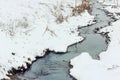 Small stream in winter Royalty Free Stock Photo