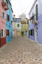 Street Burano Italy