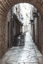 Small street in Dubrovnik Croatia