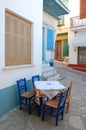 Small street in Greece Royalty Free Stock Photo