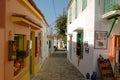 Small street in Greece Royalty Free Stock Photo