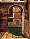 Small street / jetty typical of the city of Venice